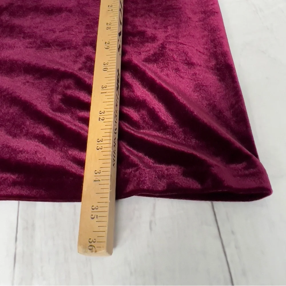 Cynthia Rowley Burgandy Velvet Cut Out Swing Dress - SZ: Medium